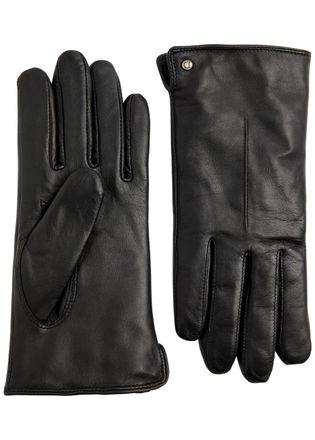 Dents Maria Leather Gloves - Black - M