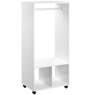 HOMCOM Armario ropero 60x40x128cm blanco