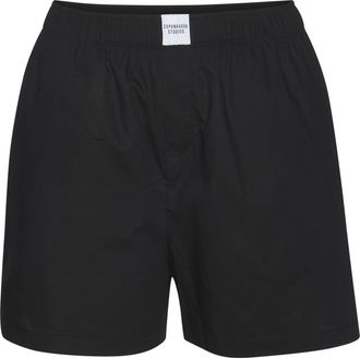 Copenhagen Pyjamashorts COPENHAGEN STUDIOS, Damen, Gr. 32, N-Gr, schwarz, Web, Obermaterial: 100% Baumwolle, unifarben, loose fit kurz, Hosen Pyjamashorts, Aus f