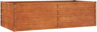 vidaXL Arriate oxidado de acero corten 160x80x45 cm Vidaxl