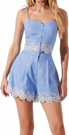 Astr Kiya Shorts In Blue