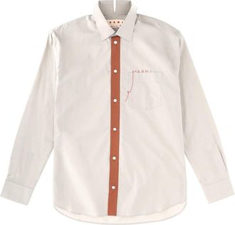 Marni Hemd mit gesticktem Logo