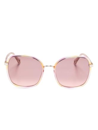 Chlo&eacute; Occhiali da sole squadrati - Rosa
