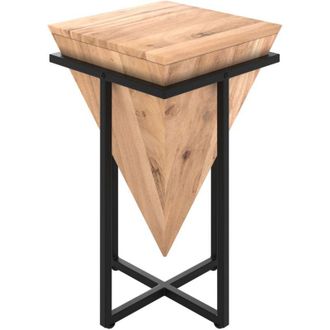 Rendez-Vous Déco Rendez-vous Déco - Silla de montar media de madera de acacia y metal - Shanghai