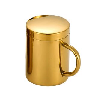OEM Tazas Peque&ntilde;as De Acero Inoxidable 304, Regalo - 400 Ml, Color Oro