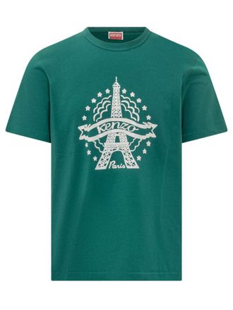 Kenzo Green Slim Crew Neck T-Shirt