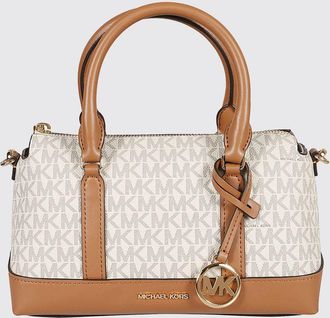 Michael Kors Borsa Andie in cotone spalmato a grana con monogram MK