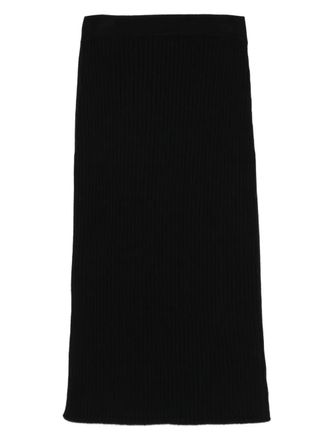 iBlues ribbed-knit midi skirt - Black
