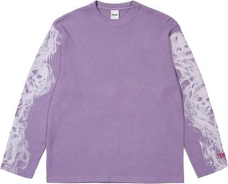 Palace Smoked Waffle Long-Sleeve Flat Grape P30ES020