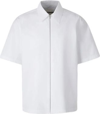 Jil Sander Camicia con zip - Bianco