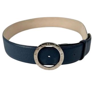 Bulgari Pre-owned Belts, male, Blue, Size: ONE SIZE Pre-owned Vintage Leather Belt