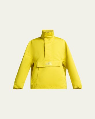 Balenciaga Mens 3B Sports Icon Quarter-Zip Jacket