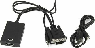 Trade Shop Trade Shop - Vga Maschio Con Cavo Audio A Hdmi Cavi Adattatore Para Dvd Hdtv