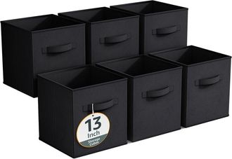 Sorbus 13in 6 Pack Fabric Storage Cubes