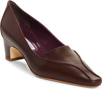 Manolo Blahnik Cleofelo Loafer Pump in Dred 6025 at Nordstrom, Size 36.5