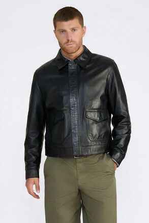 FURNIQ Maddox Leather Jacket in Black at Nordstrom, Size Xxx-Large