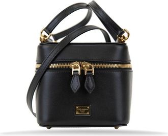 Dolce & Gabbana Leather Womens Shoulder Bag with Mirror