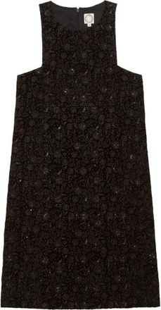 Ines De La Fressange Kleedjes, Dames, Zwart, XL, Polly geborduurde jurk