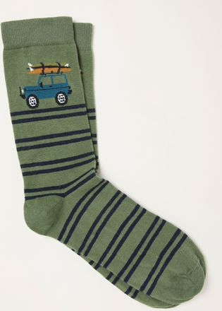 Fat Face FatFace Teal Blue Off Roader Socks
