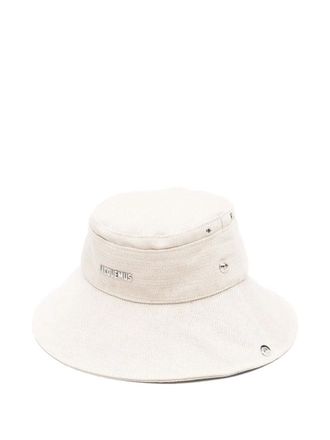 Jacquemus Le Bob De-Nîmes bucket hat - Neutrals