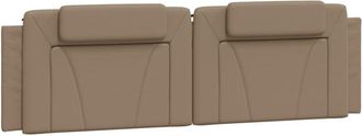 vidaXL Cabecero De Cama Acolchado Cuero Sint&eacute;tico Capuchino 180 Cm Vidaxl