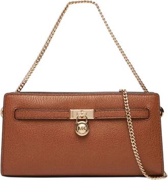Michael Kors Hamilton Moderne Mini Schoudertas - Dames - Schoudertassen - Bruin - ONE Size - Tassen