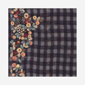 Faliero Sarti Womens Scarf Pratilia Wool-Blend Multicolour Polyester Scarfs