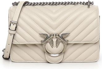 Pinko Cross Body Tassen - Dames - Schoudertassen - Wit - ONE Size - Leer - Tassen