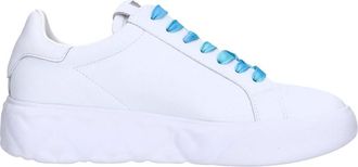 Love Moschino Schoenen, Dames, Wit, 37 EU, Leer, Sneakers Clear Blue