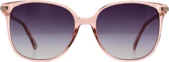 Polaroid Square Womens Transparent Lilac Gold Copper Grey Gradient Polarized PLD 4170/G/S/X - Purple - One Size