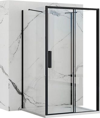 Rea Mampara De Ducha Rea Rea Rapid Slide Black 130x80