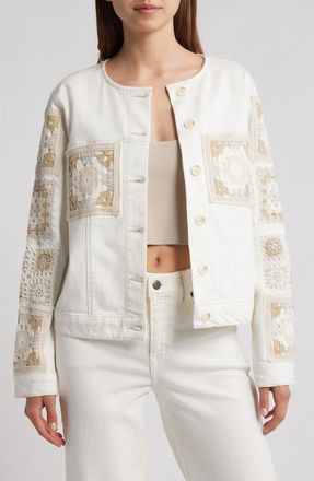 Rails Lido Stitch Jacket in Vintage Ecru Crochet at Nordstrom, Size X-Small