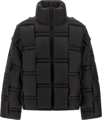 RAXXY 3D Geweven Donzen Jas - Heren - Gewatteerde jassen - Zwart - M - Nylon - Jassen