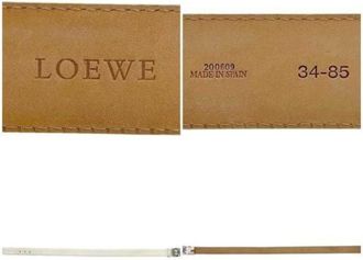 Loewe unisex, Pre-owned, Wit, Maat: ONE Size Leer