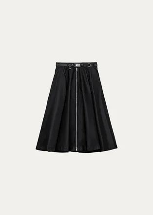 Prada Belted A-Line Skirt