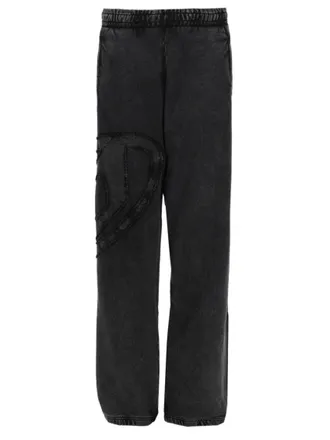 Diesel Black Relaxed Elasticated Pants