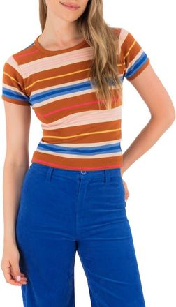 Hurley Just a Girl Fitted T-Shirt in Leather Brown at Nordstrom, Size X-Small