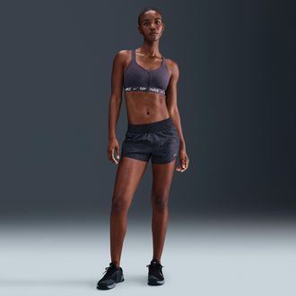 Nike Womens One Dri-FIT Mid-Rise 3 Brief-Lined Shorts in Black | IH7638-010