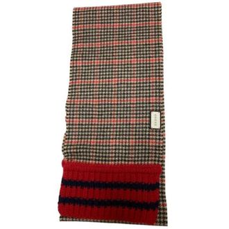 Gucci Pre-owned Scarves, female, Multicolor, Size: ONE SIZE Pre-owned Vintage Cashmere Scarf
