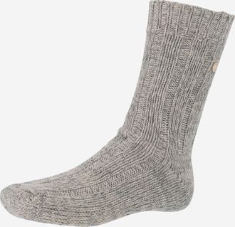 Birkenstock Unisex Socks Twist Stretch Cotton Blend Grey