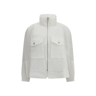 Pinko Witte Polyester Shell Jas