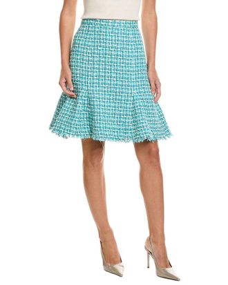 St. John Soft Godet Hem Skirt
