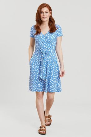 Mountain Warehouse Dames/Dames Santorini Daisy Jersey UV-beschermende jurk (Blauw)