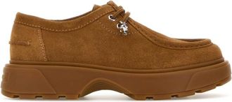Alexander McQueen Brown Suede Lace-up Shoes
