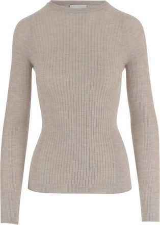 SA SU PHI Cashmere en Zijde Knit - Dames - Cashmere truien - Beige - XL - Truien & Vesten