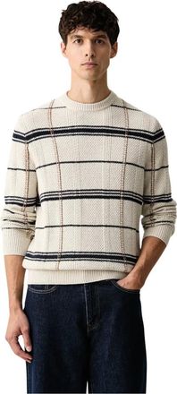 Barbour Truien & Vesten, Heren, Beige, M, Katoen, Fasey Ronde Hals Trui