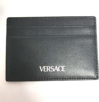 Versace Leather Business Card Case (Pre-Owned)