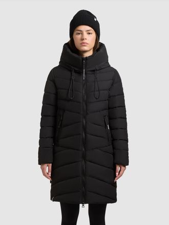 Khujo Steppmantel KHUJO VARE, Damen, Gr. XL (42), schwarz, Steppware, Obermaterial: 100% Polyester. Futter: 100% Nylon. Wattierung: 100% Polyester, unifarbe