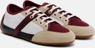 Givenchy Slim suede-trimmed sneakers