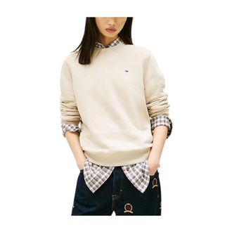 Tommy Hilfiger Sweatshirts - Dames - Sweatshirts - Beige - S - Hoodies & sweatvesten